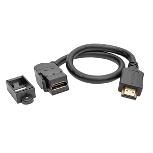 HDMI W/ ETHERNET KEYSTONE PANEL MOUNT EXTENSION CABLE 1 FT. by Tripp Lite HDMI W/ ETHERNET KEYSTONE PANEL MOUNT EXTENSION CABLE 1 FT. by Tripp Lite