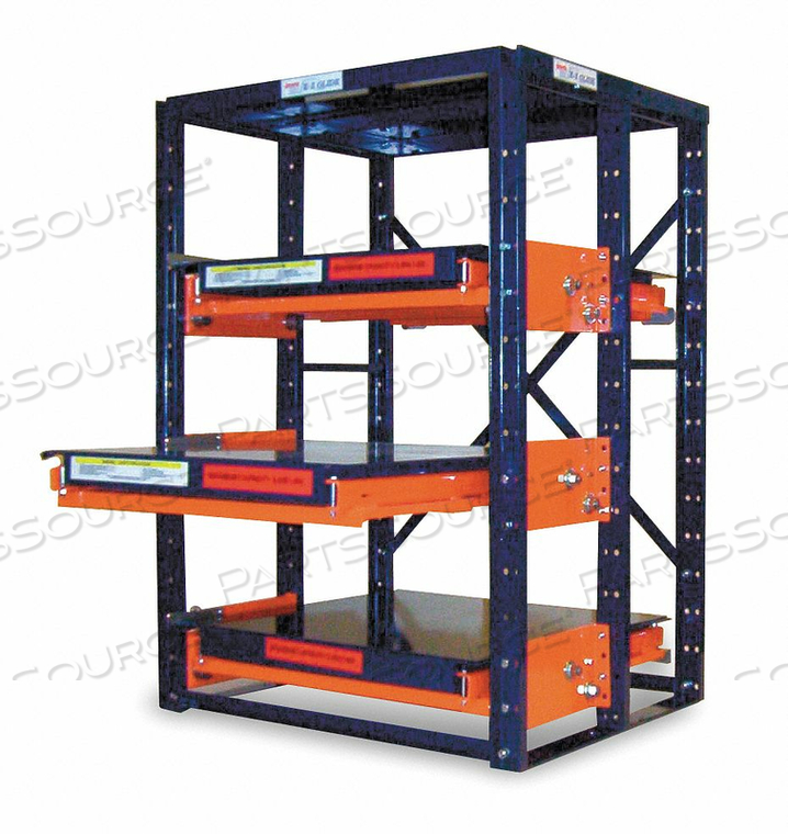 ROLL OUT SHELVING 3 SHELF 48X48X72-1/2H by Jarke ROLL OUT SHELVING 3 SHELF 48X48X72-1/2H by Jarke