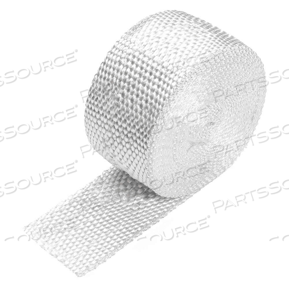 UNCOATED FIBERGLASS SHEET, STD, 100 FT LG, 2 IN WD, 0.125 IN THICK, PLAIN, WHITE, 1,000°F MAX TEMP by Approved Vendor