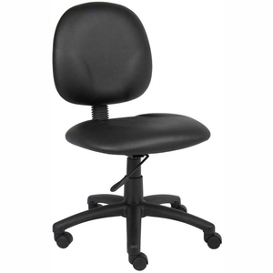 TASK CHAIR - VINYL - MID BACK - BLACK by Boss