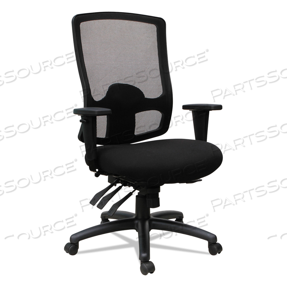 ALERA ETROS SERIES HIGH-BACK MULTIFUNCTION SEAT SLIDE CHAIR, SUPPORTS UP TO 275 LB, 19.01" TO 22.63" SEAT HEIGHT, BLACK 