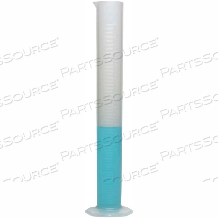 SINGLE SCALE GRADUATED CYLINDER, 250ML CAPACITY, 2.0ML GRADUATION, CLEAR, 1/PK by Bel-Art Products