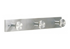 COAT HOOK 3 HOOKS 16 IN W SATIN ALUMINUM by Glaro Products Inc