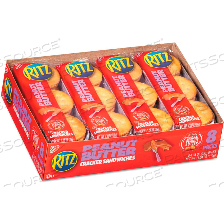 RITZ PEANUT BUTTER CRACKER SANDWICHES, 1.38 OZ. PACK, 8/BOX 