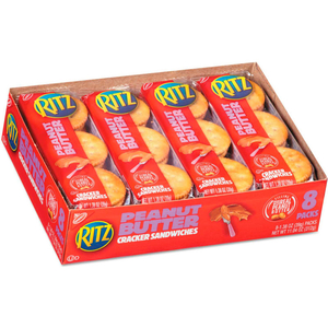 RITZ PEANUT BUTTER CRACKER SANDWICHES, 1.38 OZ. PACK, 8/BOX by Nabisco