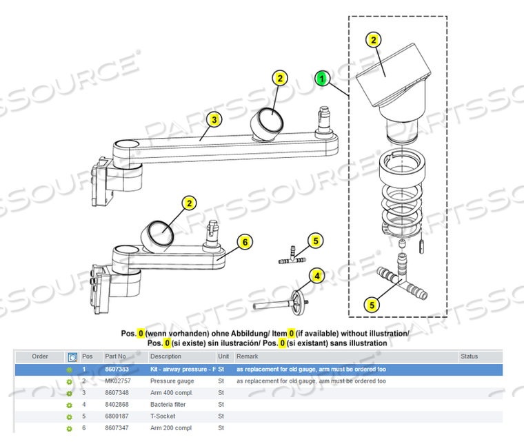 AIRWAY PRESSURE GAUGE by Draeger Inc.