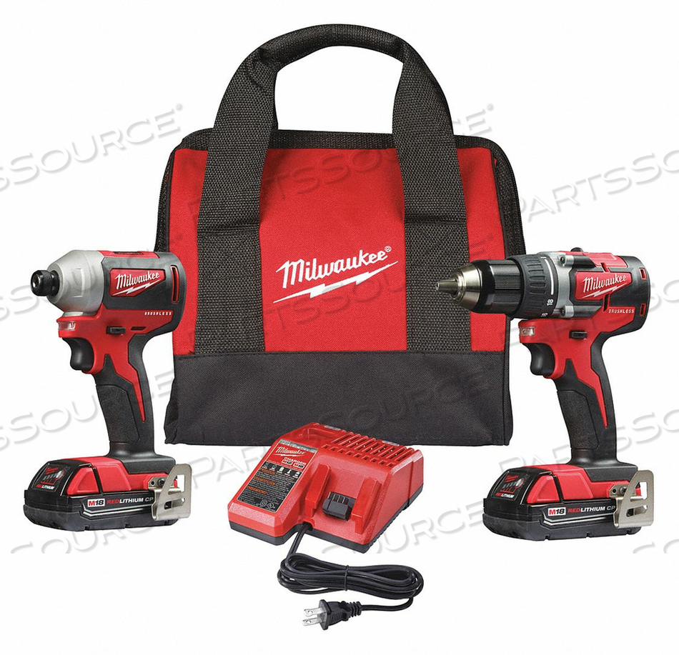 CORDLESS COMBINATION KIT 18.0V 2 TOOLS 
