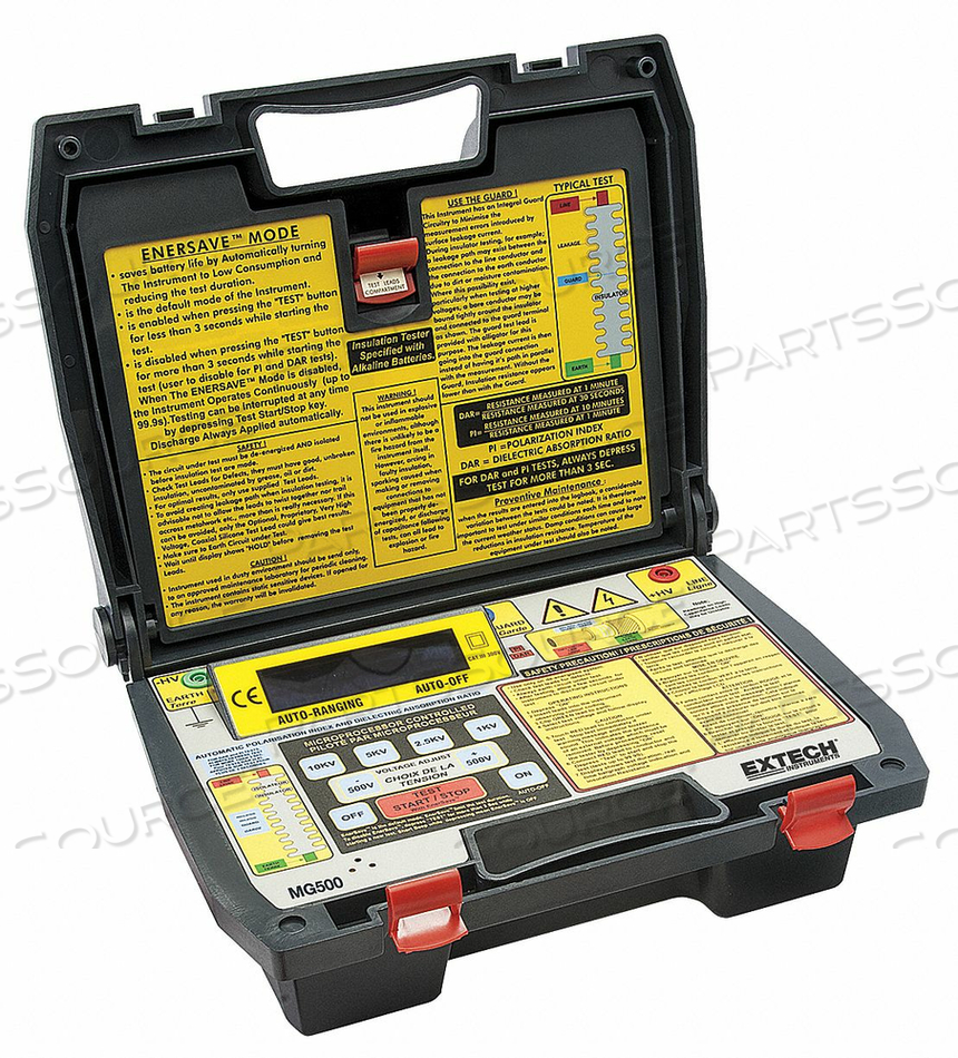 DIGITAL HIGH VOLTAGE INSULATION TESTER, GREY by Extech Instruments DIGITAL HIGH VOLTAGE INSULATION TESTER, GREY by Extech Instruments