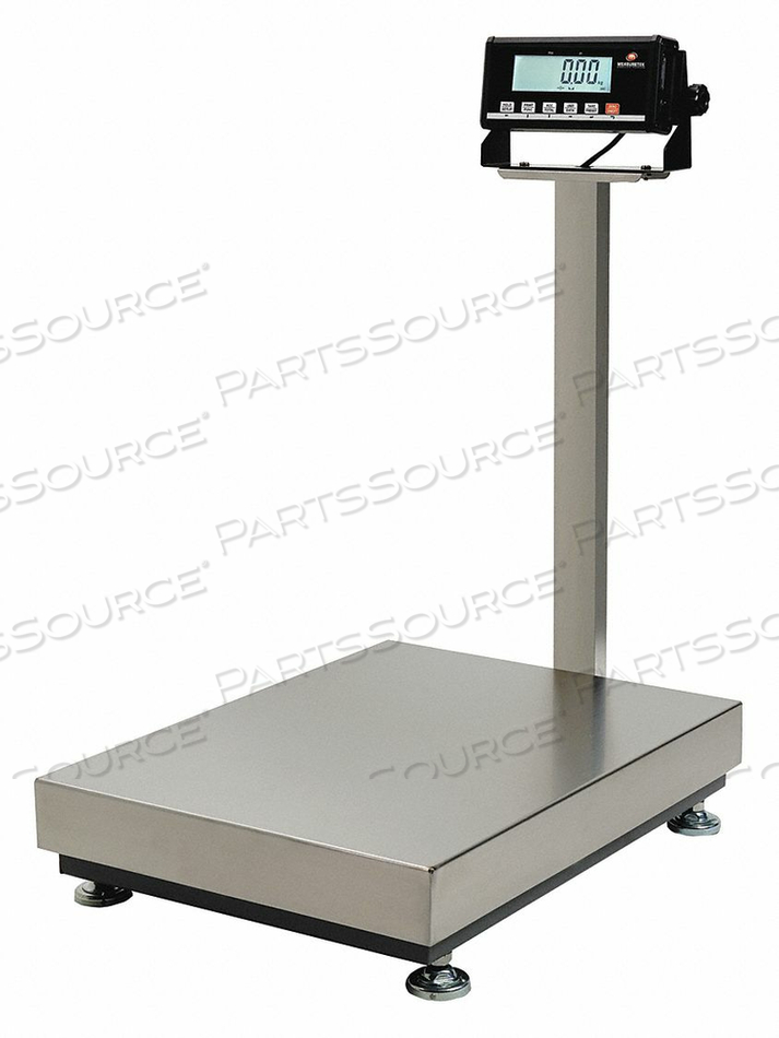 BENCH SCALE, SCALE DISPLAY LCD, WEIGHING SURFACE DEPTH 25 5/8 IN, WEIGHING SURFACE WIDTH 19 3/4 IN, WEIGHT CAPACITY 300 LB, WEIGHING UNITS K by Measuretek