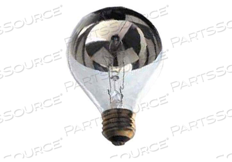 INCANDESCENT LAMP, 150 W, E26 MEDIUM SCREW BASE, P25, 120 V, 1.25 A, 200 HR AVERAGE LIFE, 4.75 IN 