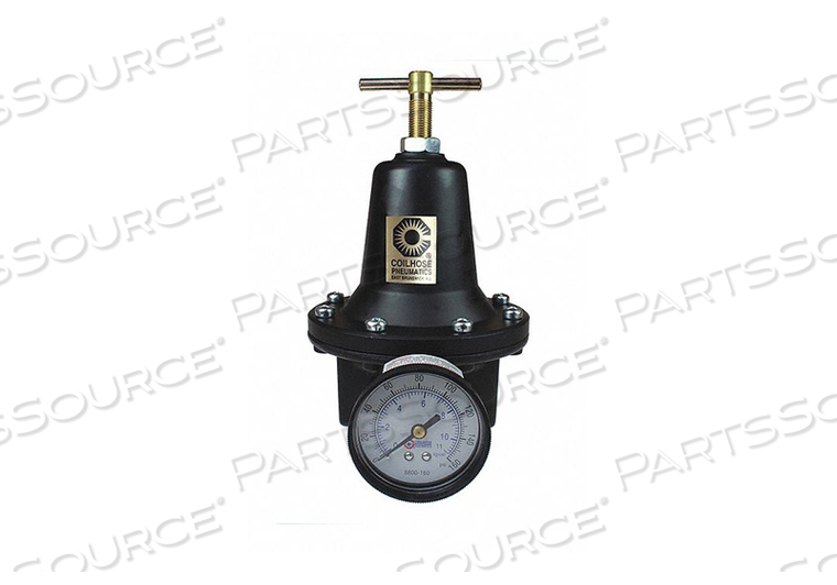 REGULATOR W/GAUGE 0-200PSI 3/4 by Coilhose Pneumatics