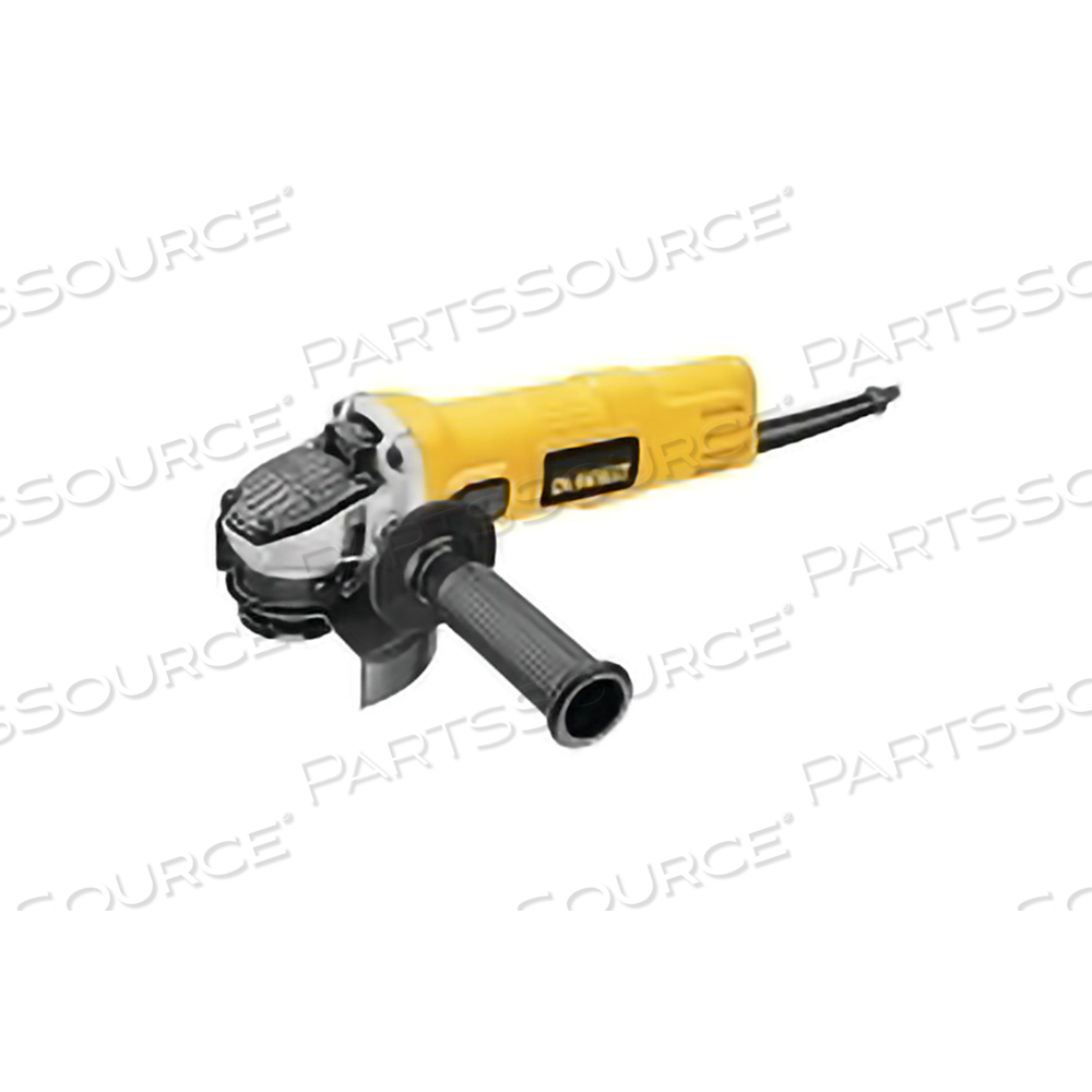 SMALL ANGLE GRINDER, 4 -1/2 IN DIA, 7 AMP, 12000 RPM, SLIDE SWITCH by DeWalt SMALL ANGLE GRINDER, 4 -1/2 IN DIA, 7 AMP, 12000 RPM, SLIDE SWITCH by DeWalt