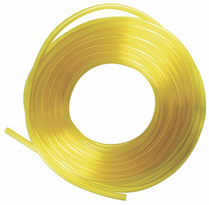 TUBING, PVC, YELLOW, 1/8 IN INSIDE DIA, 1/4 IN OUTSIDE DIA, 100 FT OVERALL LG by E. James