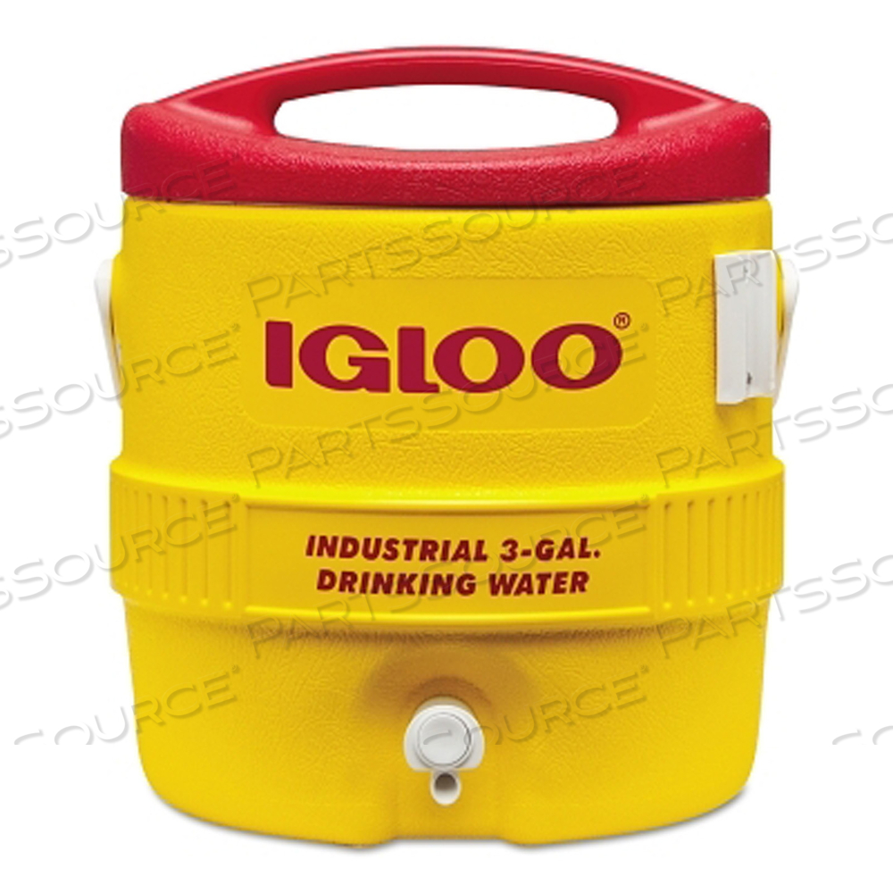 431 IGLOO 400 SERIES COMMERCIAL & INDUSTRIAL BEVERAGE COOLER, 3 GAL, YELLOW & RED by Igloo Parts Store