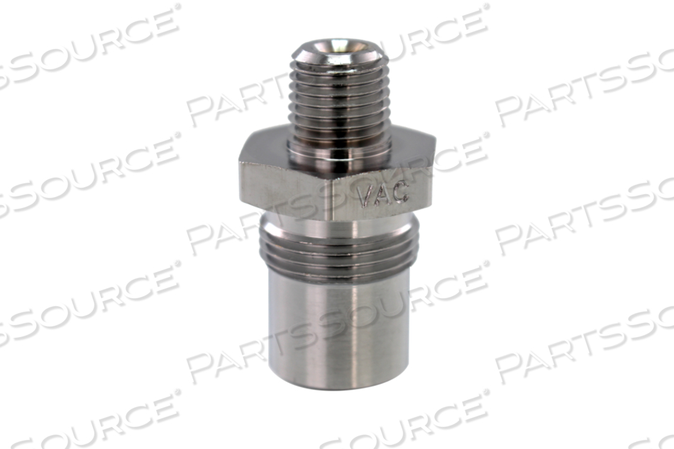 MEDICAL VACUUM SOCKET, 1/4 IN MNPT, YELLOW, MEETS NIST (EUROPEAN) by Bay Corporation