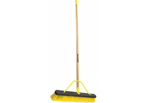 PUSH BROOM HEAD AND HANDLE 24 YELLOW by Quickie