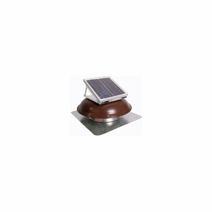 SOLAR ROOF ATTIC VENT WITH DOME-MOUNTED PANEL, BROWN by Ventamatic