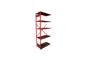 METAL SHELVING STEEL CHERRY RED 18 GA. by Equipto