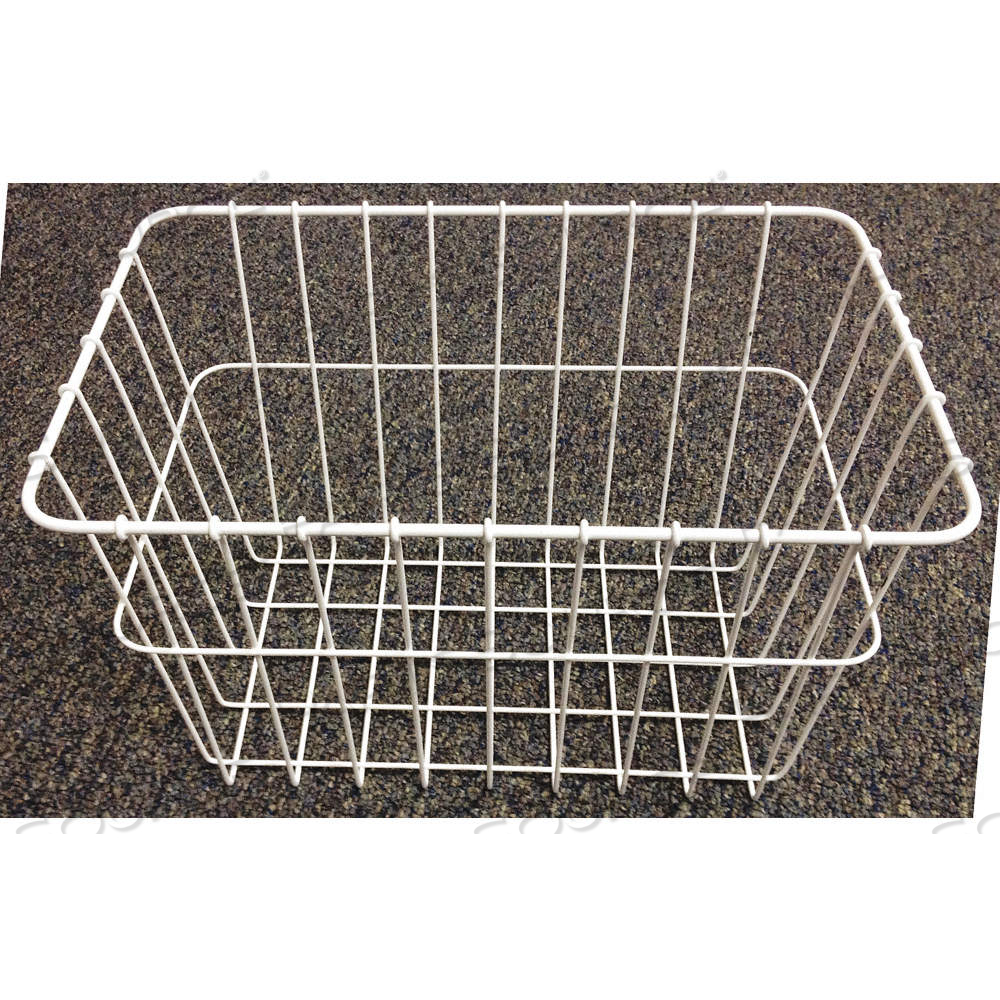 REAR CARRIER BASKET, 9 IN X 21 IN X 15 IN, WHITE 