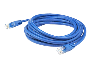 ADDON, PATCH CABLE, RJ-45 (M) TO RJ-45 (M), 10 FT, UTP, CAT 6, BOOTED, SNAGLESS, BLUE, FOR ADDON AVAYA AA1419043, EXTREME MGBIC-100, SIXNET  by ADDON