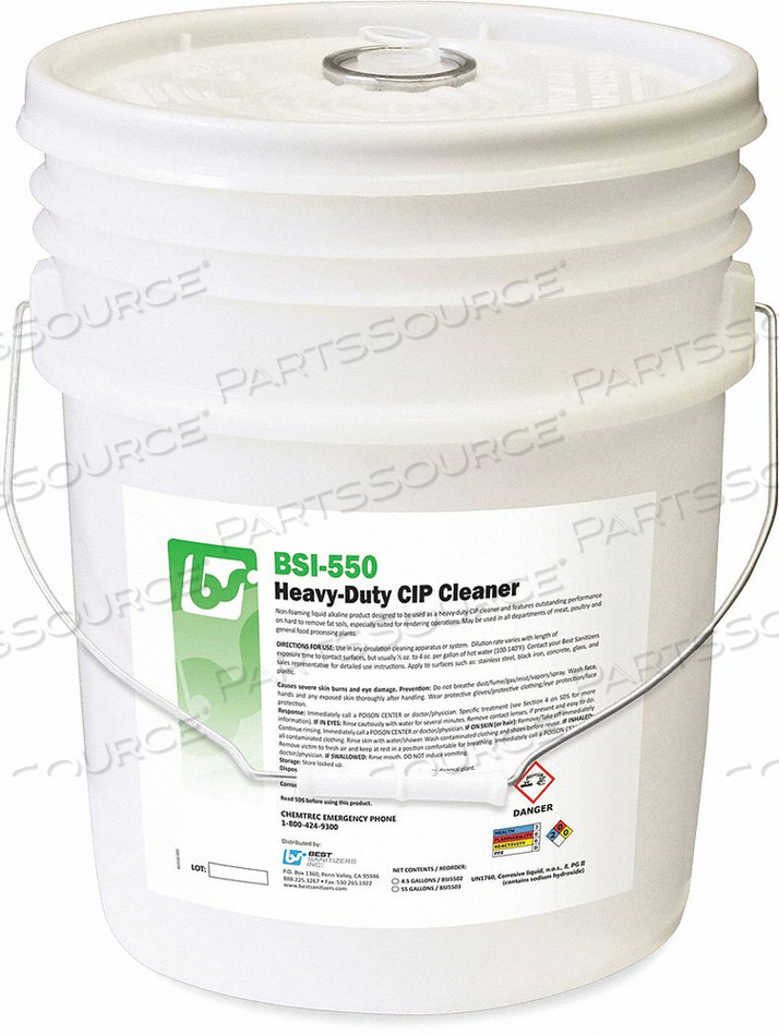 CAUSTIC CLEANER FOAM 5 GAL. by Best Sanitizers Inc. CAUSTIC CLEANER FOAM 5 GAL. by Best Sanitizers Inc.