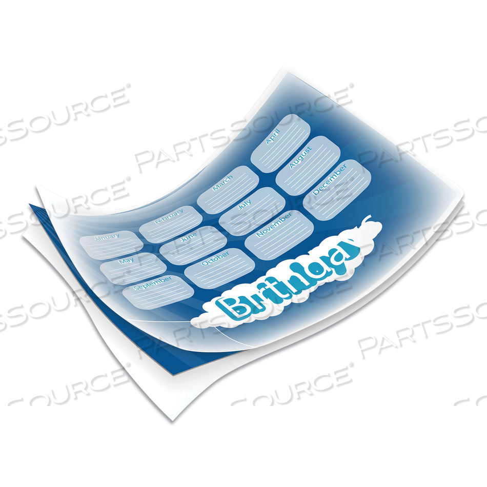 LAMINATING POUCHES, 7 MIL, 9" X 11.5", GLOSS CLEAR by Fellowes