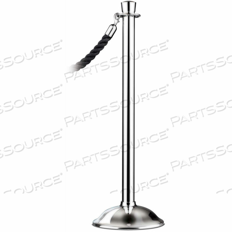 TENSATOR POST ROPE SAFETY CROWD CONTROL QUEUE STANCHION TRADITIONAL CLASSIC, SATIN CHROME 