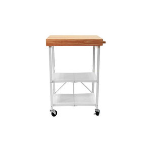 2 SHELF KITCHEN CART 25-1/4"L X 19-3/4"W X 36-1/4"H WHITE by Origami Rack