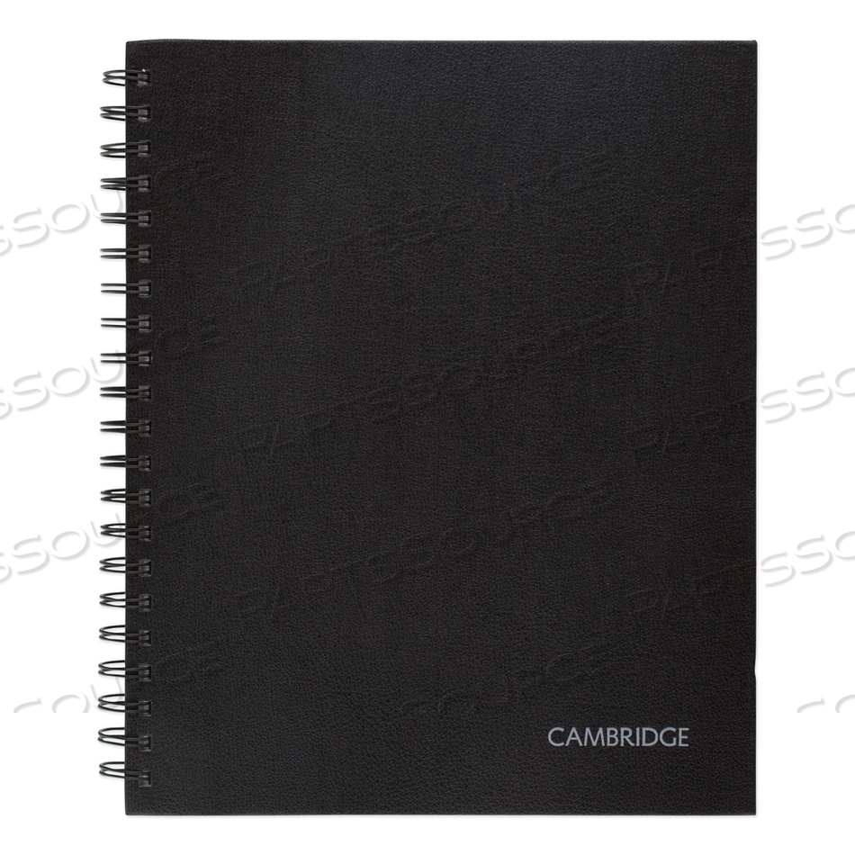 HARDBOUND NOTEBOOK WITH POCKET, 1 SUBJECT, WIDE/LEGAL RULE, BLACK COVER, 11 X 8.5, 96 SHEETS by Cambridge HARDBOUND NOTEBOOK WITH POCKET, 1 SUBJECT, WIDE/LEGAL RULE, BLACK COVER, 11 X 8.5, 96 SHEETS by Cambridge
