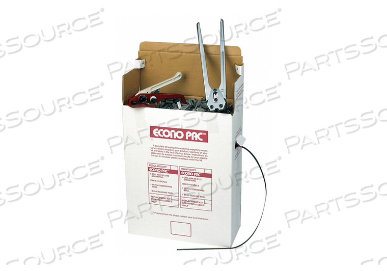 POLYPROPYLENE STRAPPING KIT 1/2" X 9,000' COIL WITH TENSIONER, SEALER & SEALS by PAC Strapping Products Inc.