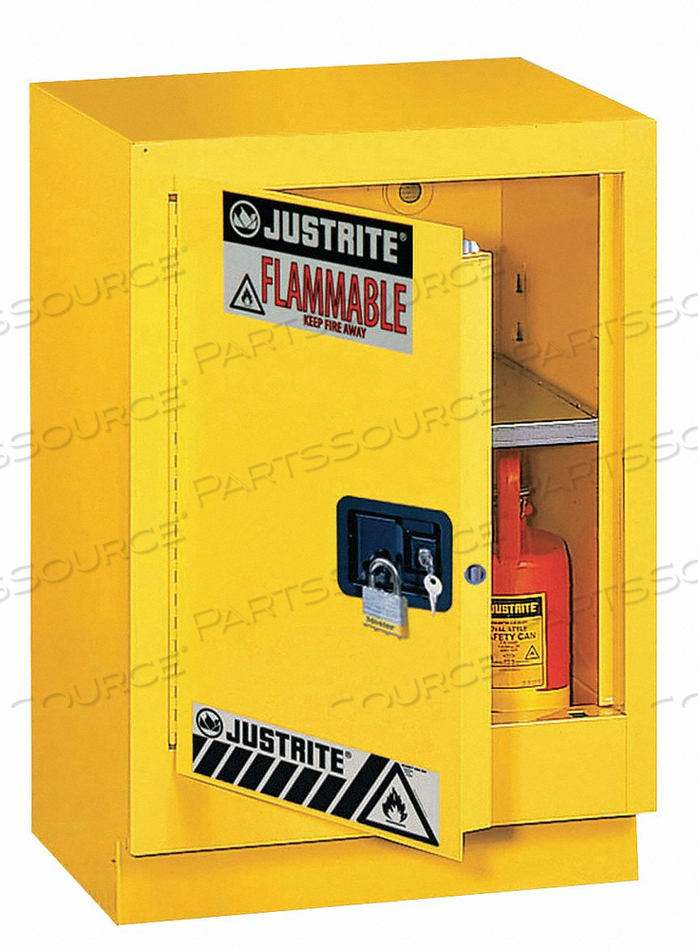 FLAMMABLE SAFETY CABINET 15 GAL. YELLOW by Justrite
