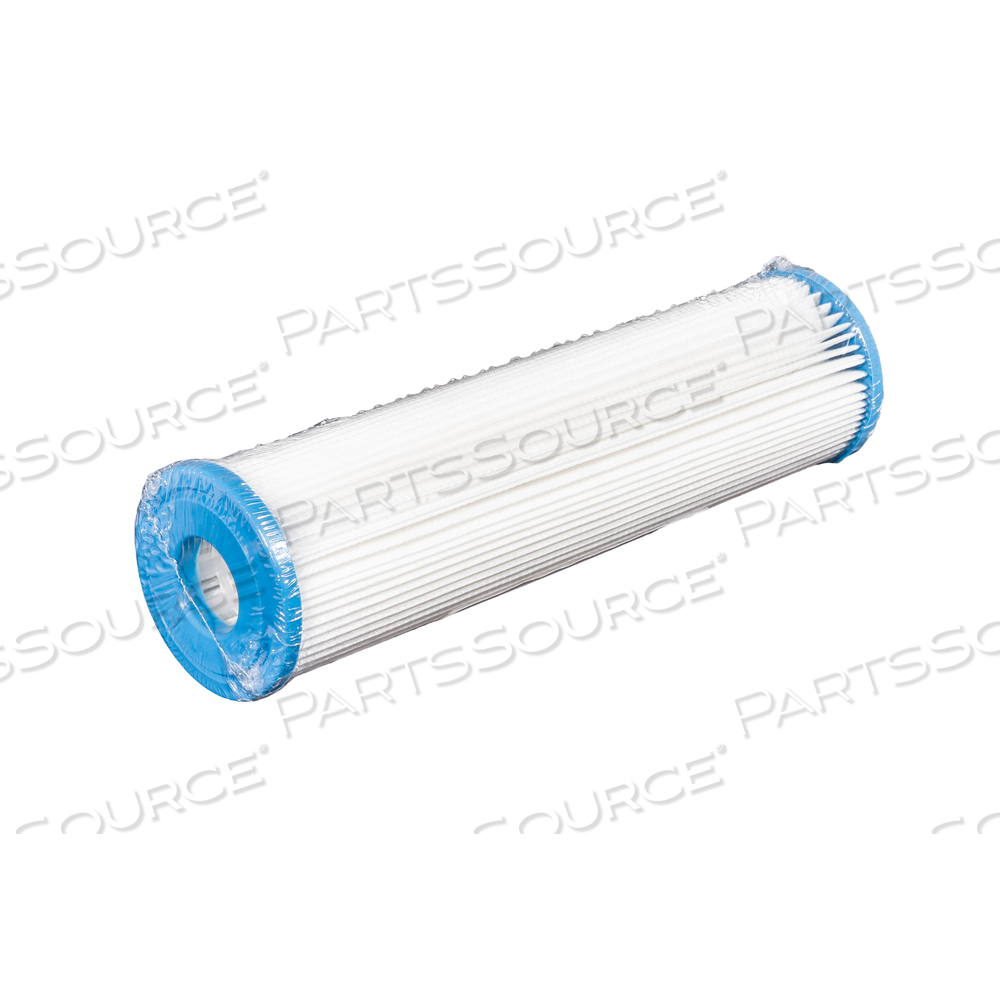 5 MICRON, 2.5" X 10", SEDIMENT PLEATED CARTRIDGE PRE-FILTER (40/CASE) by Hydronix