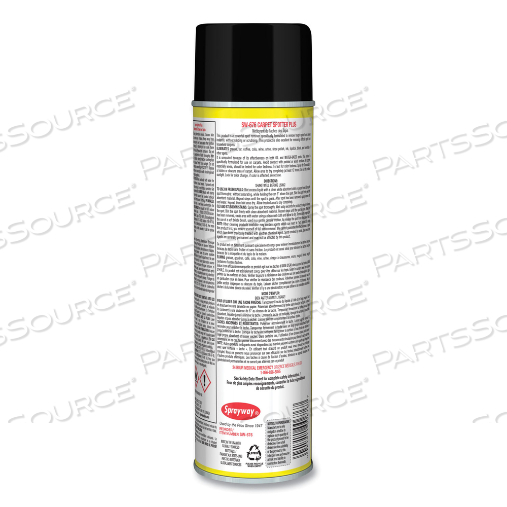 CARPET SPOTTER PLUS, BUTYL SCENT, 18 OZ AEROSOL SPRAY by Sprayway