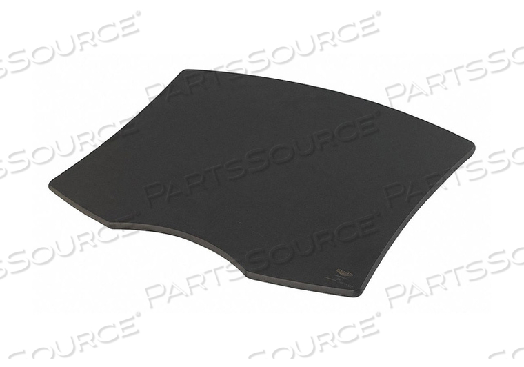 CUTTING BOARD RESIN BLACK CONTOURED by Vollrath