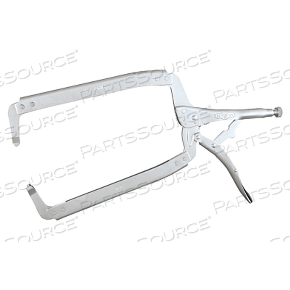 THE ORIGINAL LOCKING C-CLAMP WITH REGULAR TIP, 18 IN L, 8 IN MAX, 9-1/2 IN THROAT D by IRWIN Tools THE ORIGINAL LOCKING C-CLAMP WITH REGULAR TIP, 18 IN L, 8 IN MAX, 9-1/2 IN THROAT D by IRWIN Tools