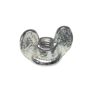 WING NUT, 1/4"-20 THREAD SIZE, STEEL, GRADE 2, ZINC PLATED, 1 1/16 IN MAX WING SPAN by Peerless Hardware Mfg Inc