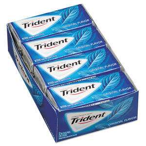 SUGAR-FREE GUM, ORIGINAL MINT, 14 STICKS/PACK, 12 PACK/BOX by Trident SUGAR-FREE GUM, ORIGINAL MINT, 14 STICKS/PACK, 12 PACK/BOX by Trident
