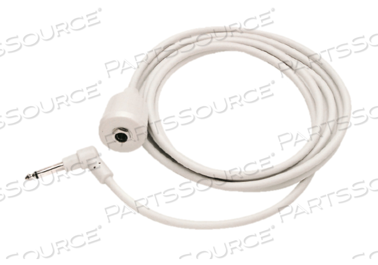 CALL CORD EXTENDER, 2 CONDUCTORS, WHITE, 1/4 IN PHONE PLUG, 2 CONDUCTORS, 12 FT by Crest Healthcare