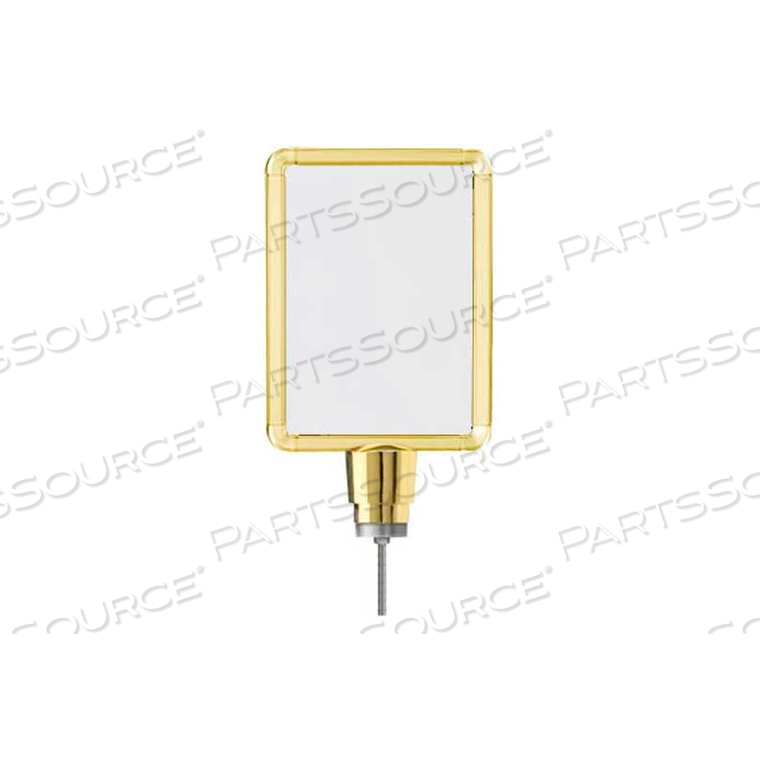 VERTICAL DRUM TOP POST SIGN FRAME, 8.5" X 11", GOLD by Lavi