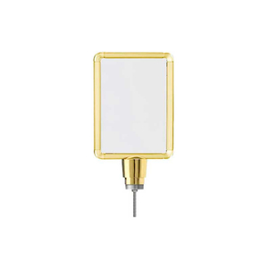 VERTICAL DRUM TOP POST SIGN FRAME, 8.5" X 11", GOLD by Lavi