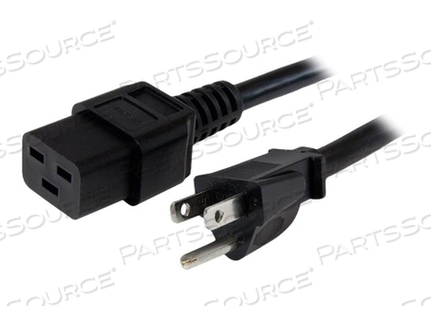 3FT (1M) UNIVERSAL POWER CORD W/ NEMA 5-15P AND IEC 60320 C19 CONNECTORS, 125V 1 by StarTech.com Ltd.
