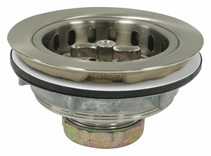 SINKSTRAINER D1-1/2 SS GALVS by Perfect Putty