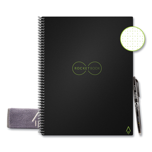 CORE SMART NOTEBOOK, DOTTED RULE, BLACK COVER, 11 X 8.5, 16 SHEETS by Rocketbook CORE SMART NOTEBOOK, DOTTED RULE, BLACK COVER, 11 X 8.5, 16 SHEETS by Rocketbook