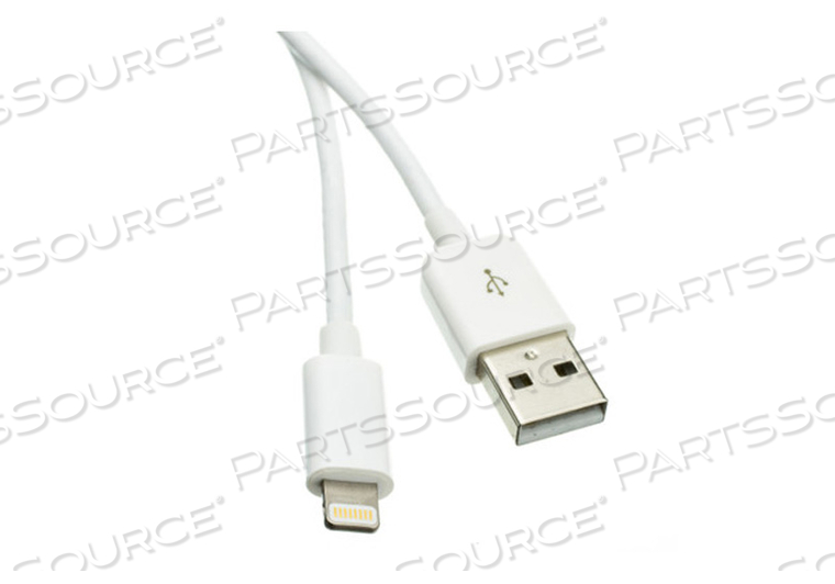 6FT USB MALE - APPLE MALE LIGHTNING SYNC CHARGE CABLE - WHITE by CableWholesale