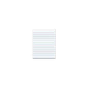 GLUE TOP PAD, 8-1/2" X 11", NARROW RULED, WHITE, 50 SHEETS/PAD, 12 PAD/PACK by Tops