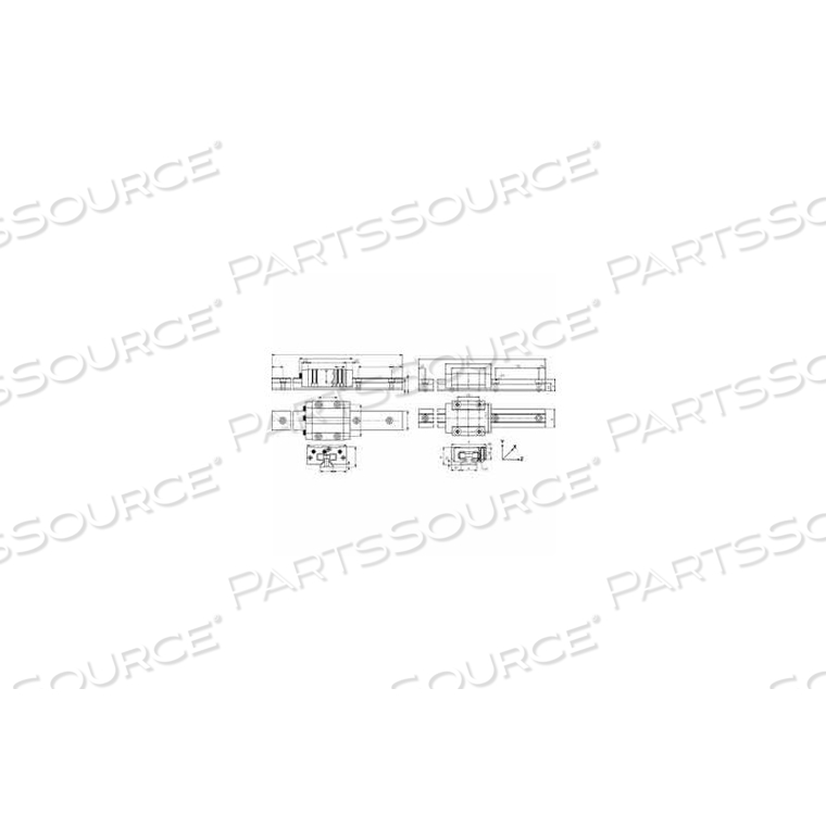 DRYLIN-T POLYMER-LINED MINI PROFILE GUIDE - SIZE 15 by igus