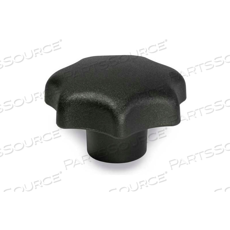 1.26" DIAMETER PLASTIC HAND KNOB W/ 1/4"-20 HOLE SIZE 0.47" HOLE DEPTH by J.W. Winco