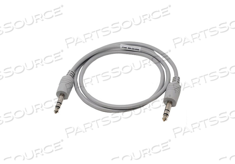 HARDWIRED JUMPER CABLE, 1/4 IN PHONE PLUG, 1/4 IN PHONE PLUG, 3 CONDUCTORS by Crest Healthcare