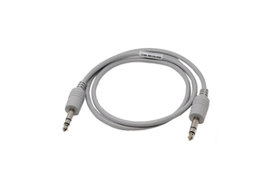 HARDWIRED JUMPER CABLE, 1/4 IN PHONE PLUG, 1/4 IN PHONE PLUG, 3 CONDUCTORS by Crest Healthcare