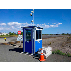 4'X4' GUARD BOOTH, BLUE - DELUXE MODEL, PRE-ASSEMBLED by Guardian Booth LLC